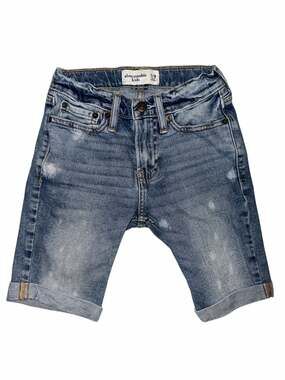 Abercrombie Kids- Boys 7/8 Denim Cuffed Shorts